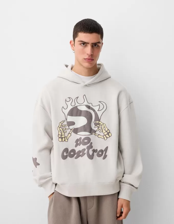 Hanorac oversize imprimat Hanorac oversize imprimat