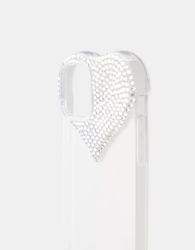 Husă pentru iPhone cu inimă de stras