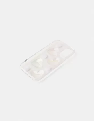 Husa pentru iPhone cu inima irizanta