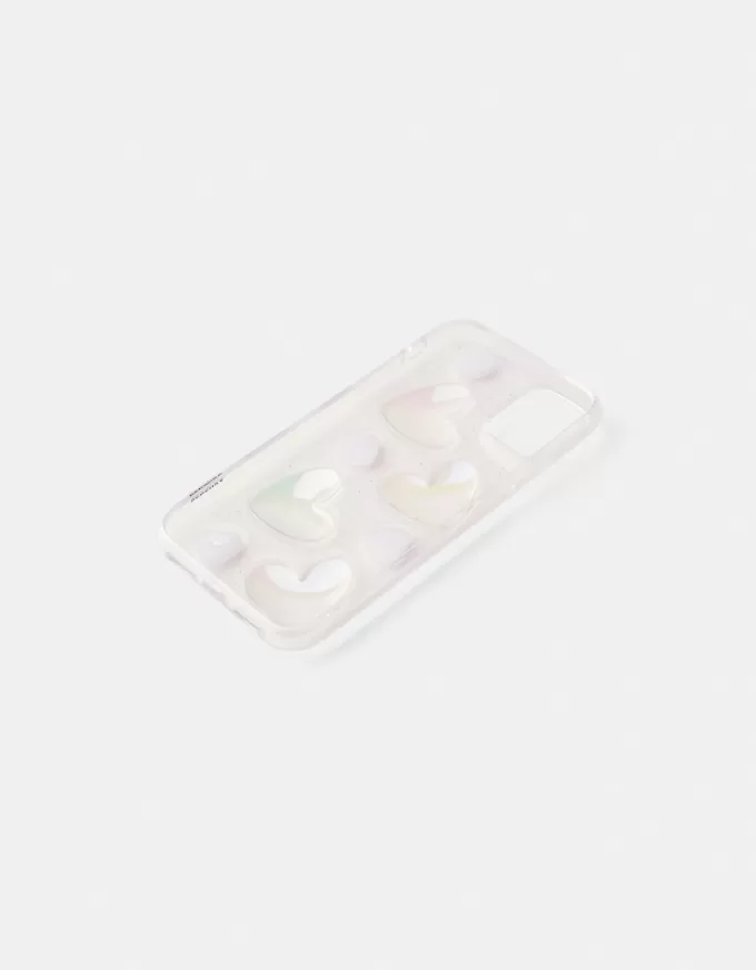 Husa pentru iPhone cu inima irizanta Husa pentru iPhone cu inima irizanta
