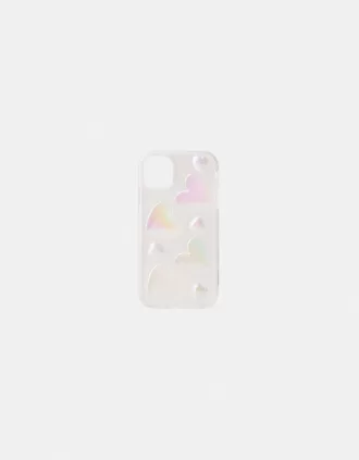 Husa pentru iPhone cu inima irizanta