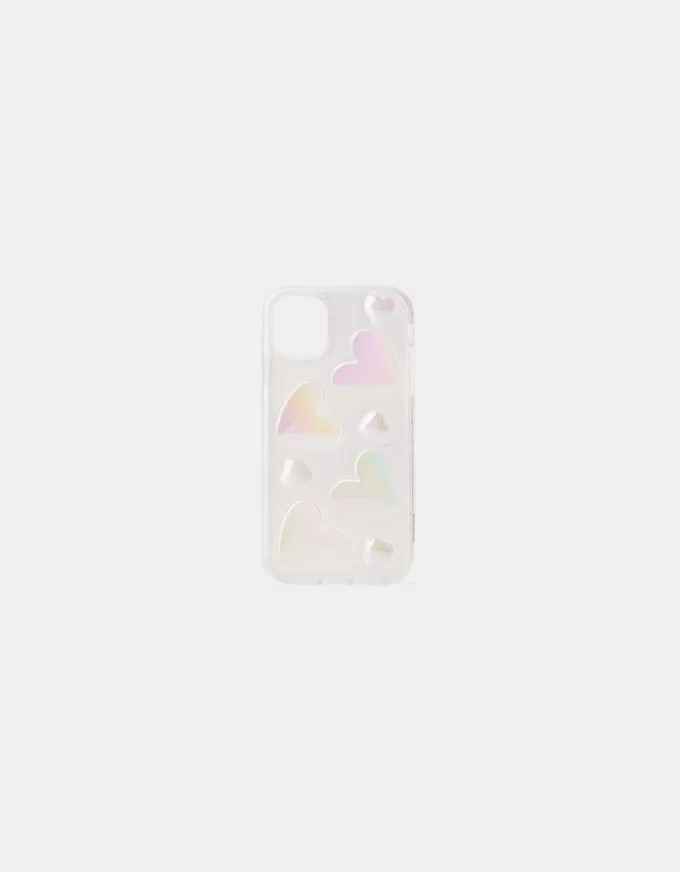 Husa pentru iPhone cu inima irizanta Husa pentru iPhone cu inima irizanta