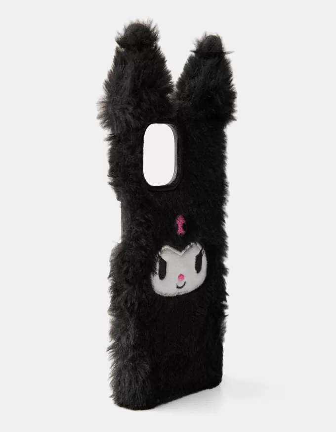Husa pentru iPhone din material hanorac Kuromi Husa pentru iPhone din material hanorac Kuromi