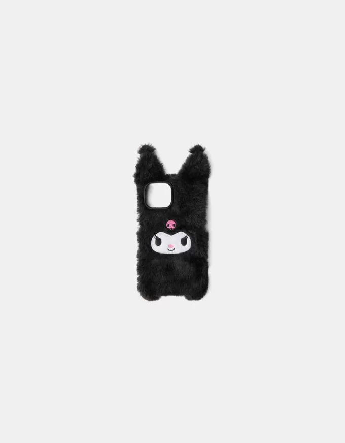 Husa pentru iPhone din material hanorac Kuromi Husa pentru iPhone din material hanorac Kuromi
