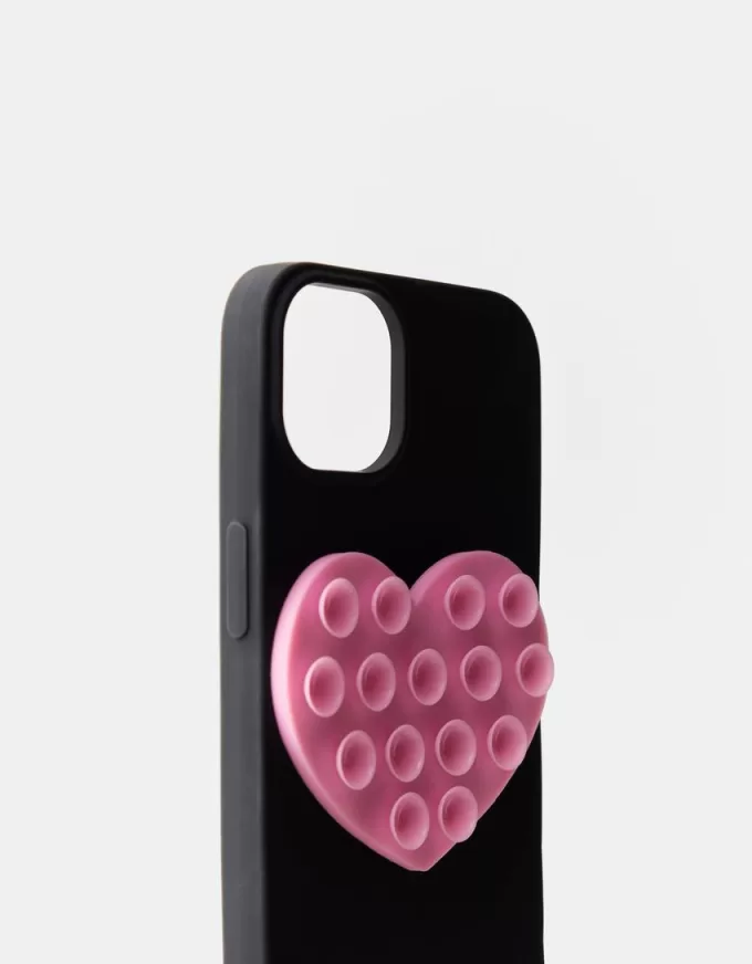 Husa pentru telefon mobil cu ventuza inimii Husa pentru telefon mobil cu ventuza inimii