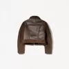 Jachetă cu două fețe, cu mâneci din imitație de shearling Jachetă cu două fețe, cu mâneci din imitație de shearling