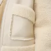 Jachetă cu două fețe, cu mâneci din imitație de shearling Jachetă cu două fețe, cu mâneci din imitație de shearling