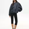 Jachetă cu efect neopren SERIA BERSHKA Jachetă cu efect neopren SERIA BERSHKA