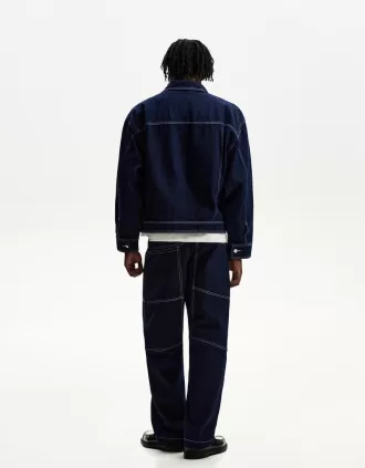 Jachetă de camioner din denim Jachetă de camioner din denim