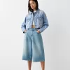 Jachetă de denim decupată Jachetă de denim decupată