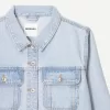 Jachetă de denim decupată Jachetă de denim decupată
