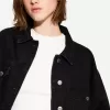 Jachetă de denim decupată Jachetă de denim decupată