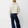 Jachetă de motociclist din faux shearling Jachetă de motociclist din faux shearling