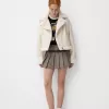 Jachetă de motociclist din faux shearling Jachetă de motociclist din faux shearling