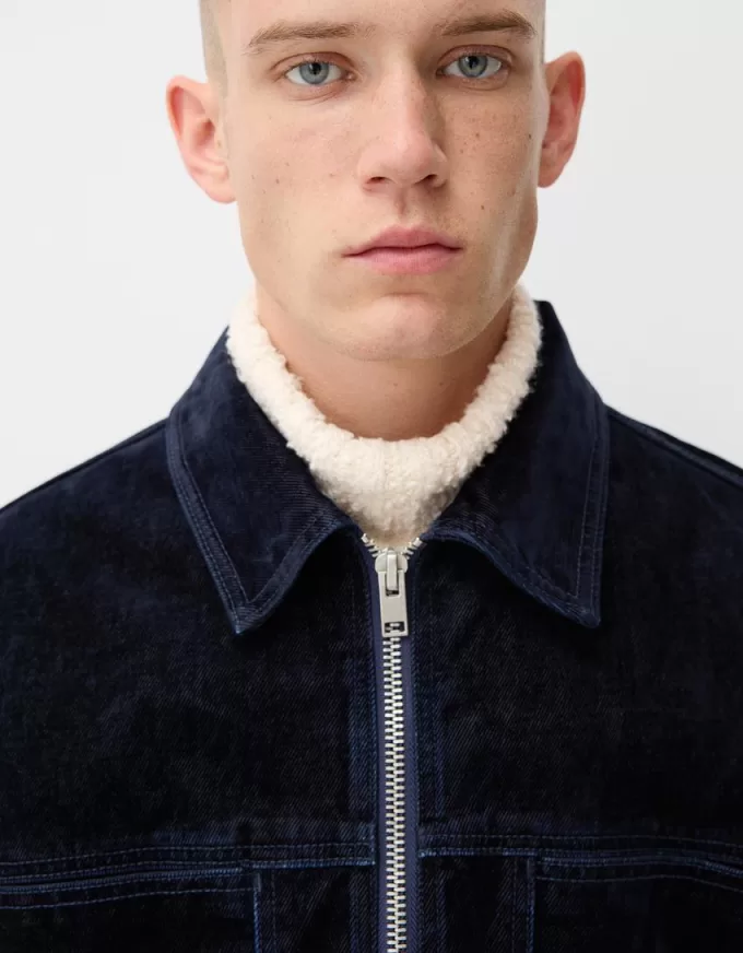 Jacheta denim cu buzunare
