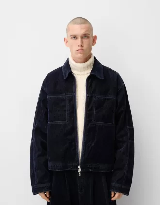 Jacheta denim cu buzunare Jacheta denim cu buzunare