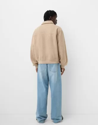 Jachetă din faux shearling