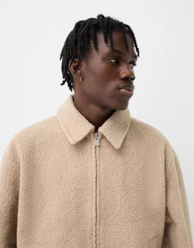 Jachetă din faux shearling Jachetă din faux shearling
