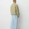 Jachetă din faux shearling cu detalii contrastante Jachetă din faux shearling cu detalii contrastante