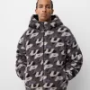 Jachetă din faux shearling cu imprimeu Jachetă din faux shearling cu imprimeu