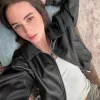 Jacheta supradimensionata din imitatie de piele Jacheta supradimensionata din imitatie de piele