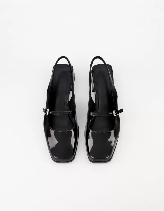 Mary Janes cu toc bloc