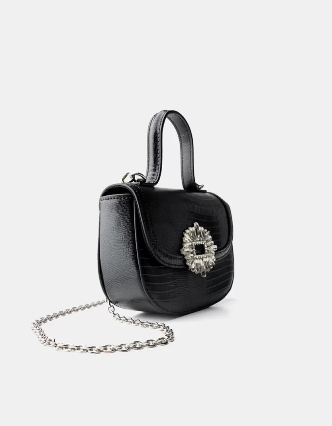 Minaudière cu închidere cu strass Minaudière cu închidere cu strass