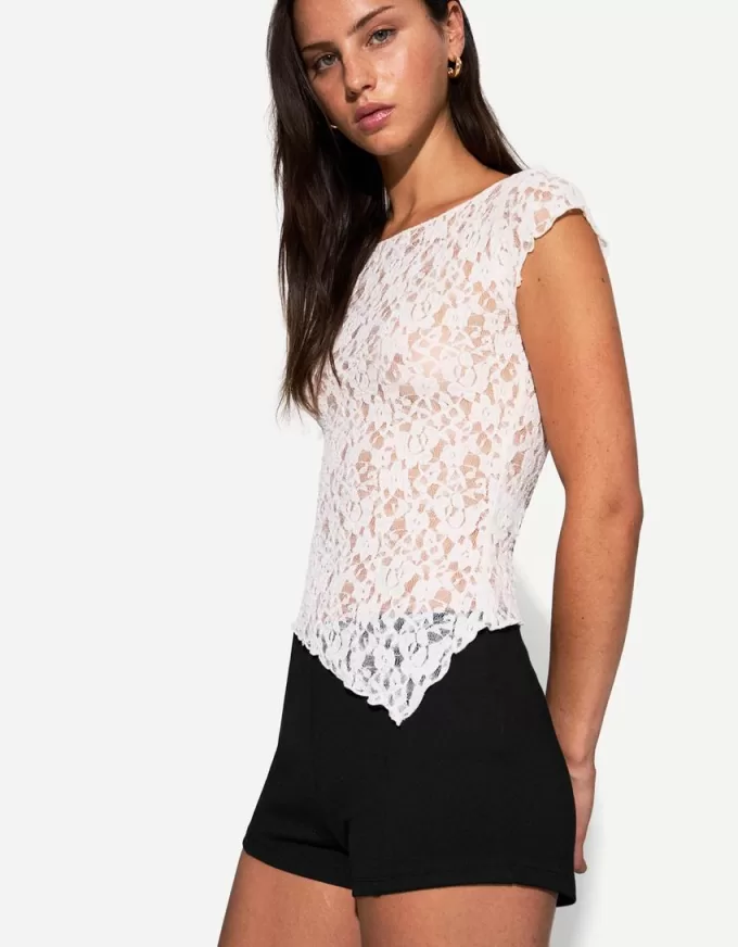 Mini pantaloni scurți din tricot