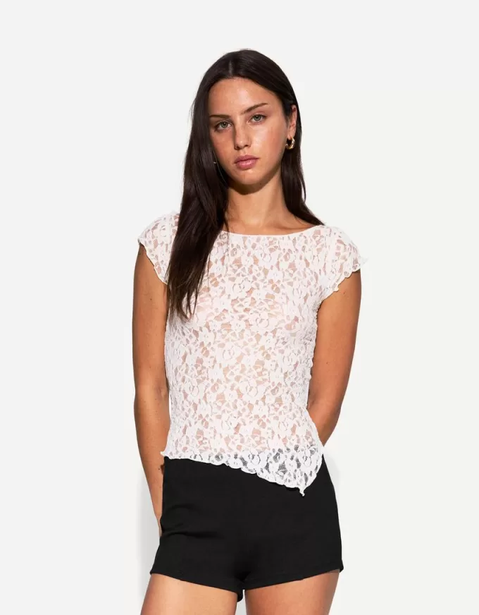 Mini pantaloni scurți din tricot