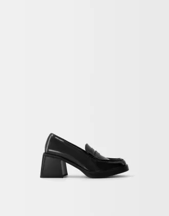 Mocasini cu toc inalt