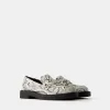 Mocasini plat cu imprimeu animal