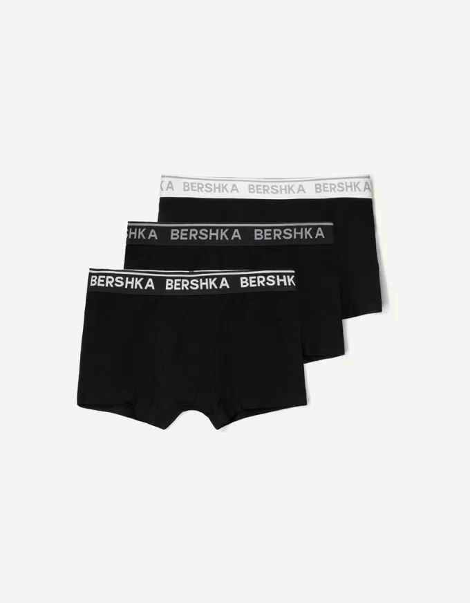 Pachet de 3 boxeri cu talie imprimată Pachet de 3 boxeri cu talie imprimată