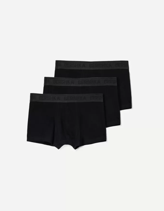 Pachet de 3 boxeri cu talie imprimată Pachet de 3 boxeri cu talie imprimată
