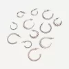 Pachet de 6 cercei boho hoop