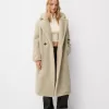 Palton lung din imitație de shearling Palton lung din imitație de shearling