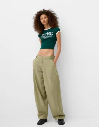 Pantaloni balon din bumbac