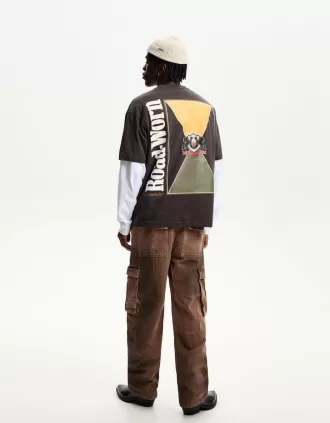 Pantaloni cargo largi