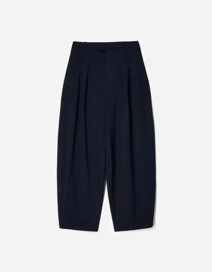 Pantaloni croiți cu balloon fit