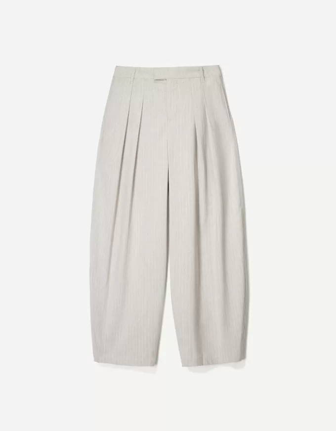 Pantaloni croiți cu balloon fit