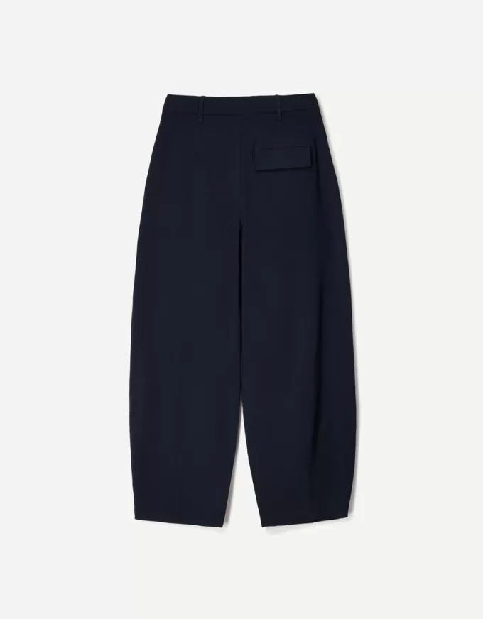 Pantaloni croiți cu balloon fit