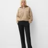 Pantaloni croiți drept cu talie joasă Pantaloni croiți drept cu talie joasă