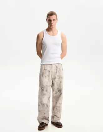 Pantaloni cu baloane imprimate