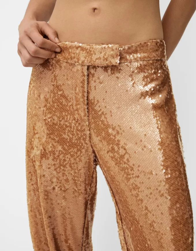 Pantaloni cu paiete