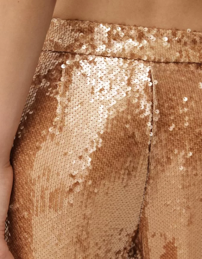 Pantaloni cu paiete