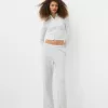 Pantaloni cu textura waffle