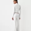 Pantaloni cu textura waffle