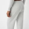 Pantaloni cu textura waffle