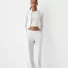 Pantaloni cu textura waffle