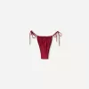 Pantaloni de bikini burgundy cu fundite Pantaloni de bikini burgundy cu fundite