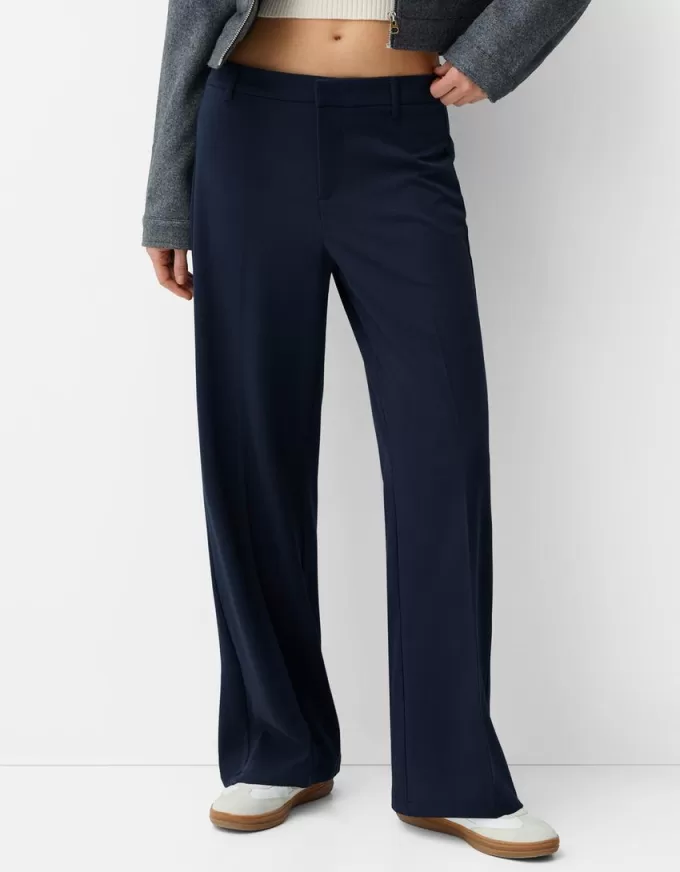 Pantaloni de croitorie cu picioare largi Pantaloni de croitorie cu picioare largi